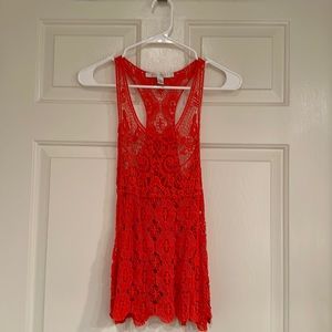 Cotton, laced pull over